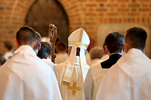 Bishop Goes to Mass