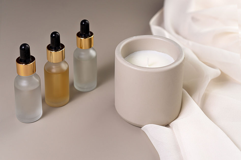 Candle And Bottles