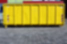yellow industrial roll on roll off skip