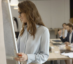 Scène de présentation commerciale