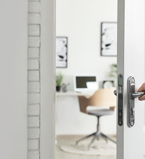Opening Door to Home Office