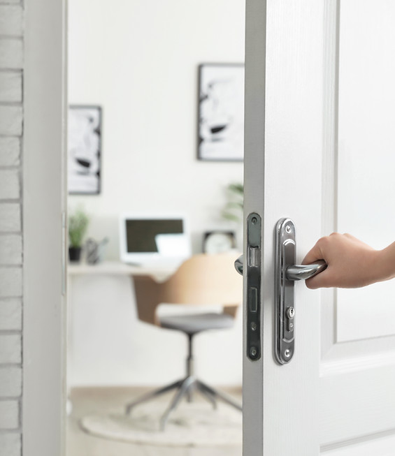 Opening Door to Home Office
