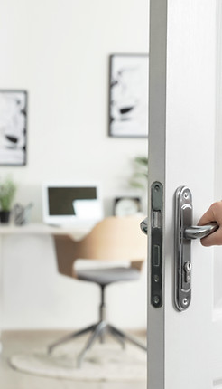 Opening Door to Home Office