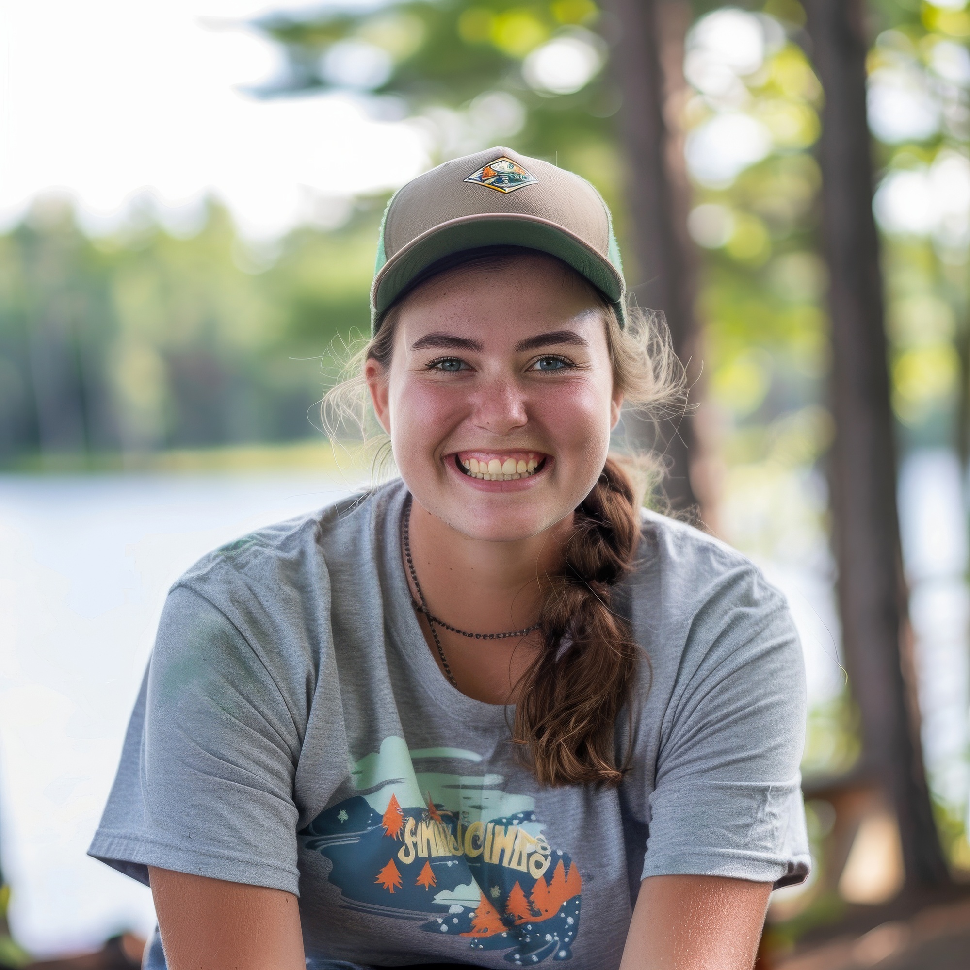 Smiling Woman Outdoors