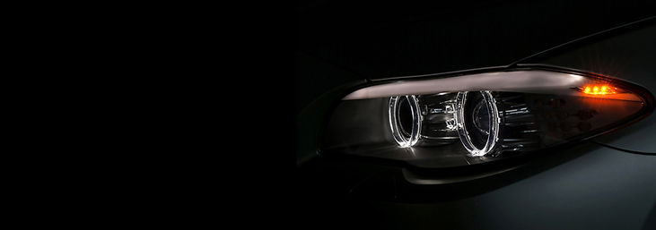 Car Headlight Closeup