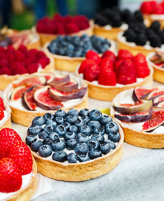 Crostate di frutta assortite