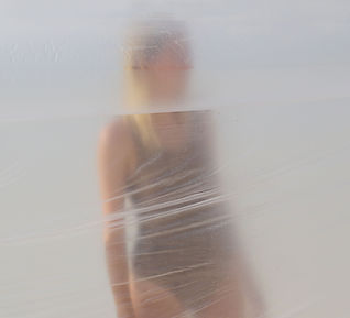 Portrait Against Plastic Sheet