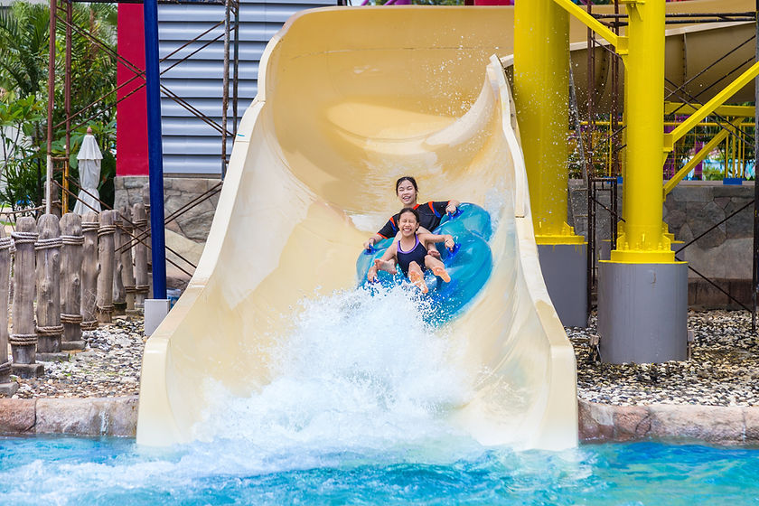 Sliding Down on Inner Tubes