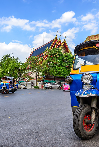 Tuk-Tuk parking by Sanam Luang