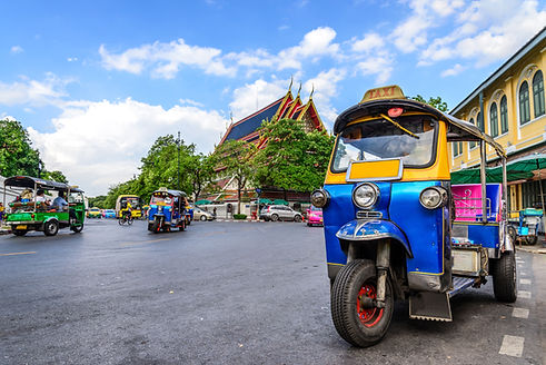 Tuk-Tuk parking by Sanam Luang