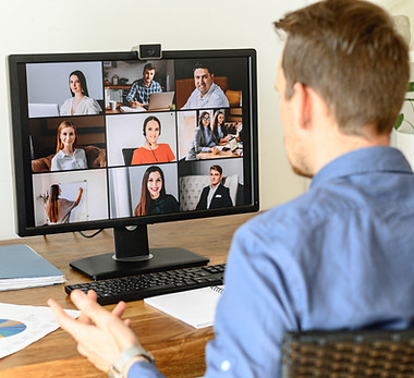 Réunion d'équipe virtuelle