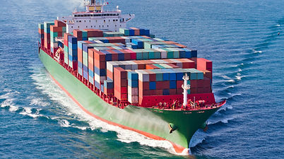 Cargo Ship at Sea