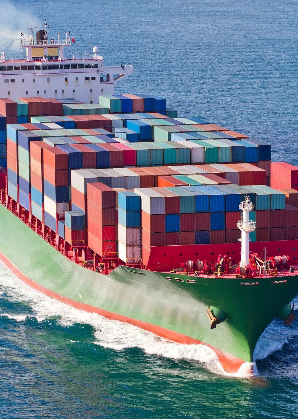 Cargo Ship at Sea