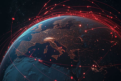 Earth with Data Connections