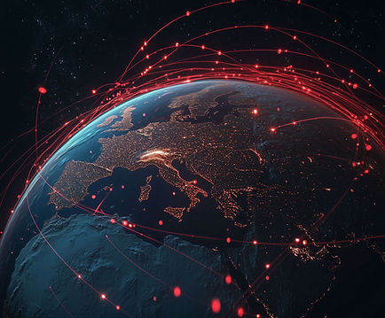 Earth with Data Connections
