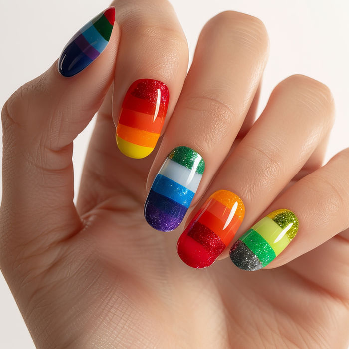 Rainbow Nail Art