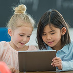 Children Using Tablet