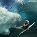 Mergulho de surfista