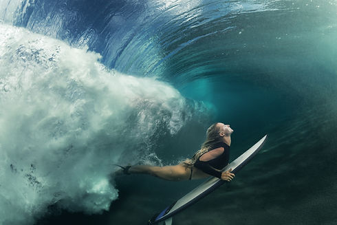 Surfeur de natation