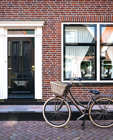 House and bicycle