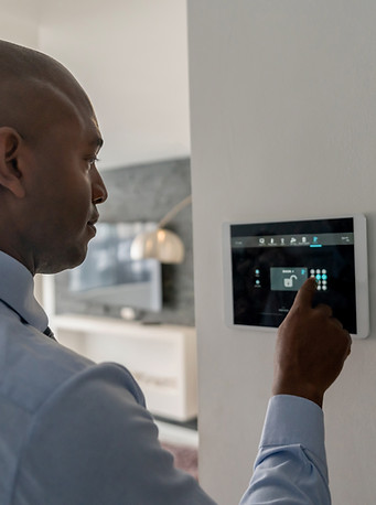 Man Using Smart Panel