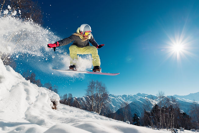 Person am snowboarden