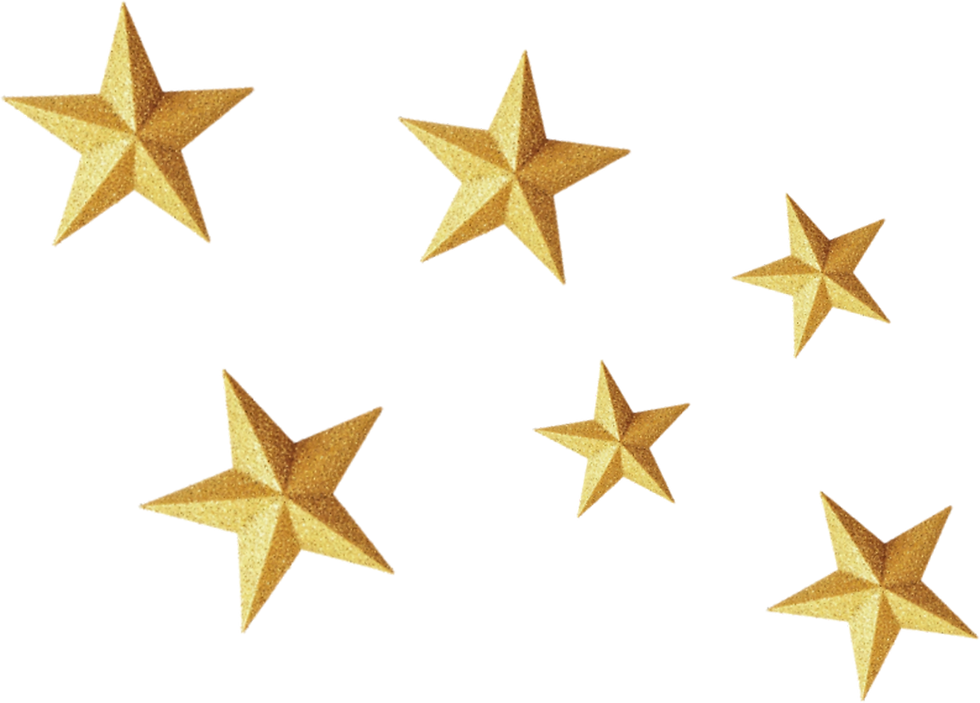 Goldene Sterne Dekoration