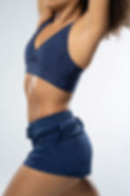 Woman who is doing body contouring