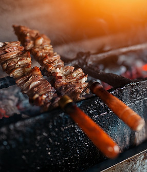 Kebab im Holzfeuer