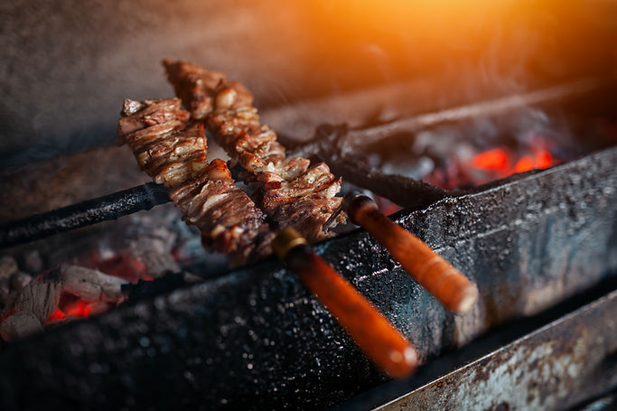 Kebab in Wood Fire
