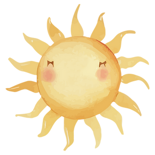Smiling Sun Illustration