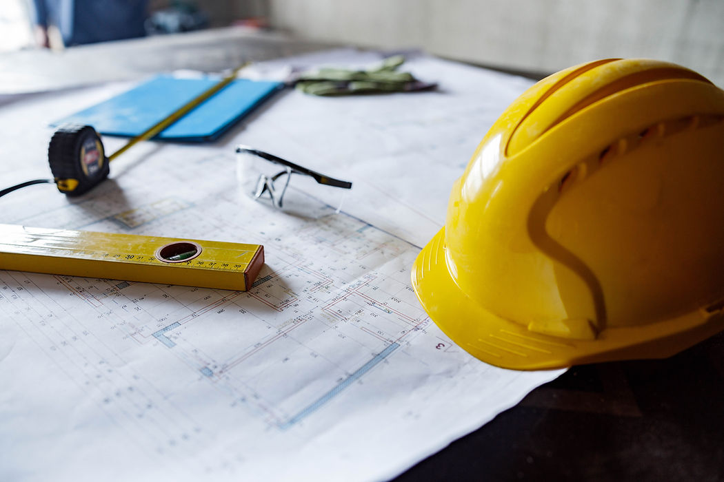Close up of manual worker's equipment