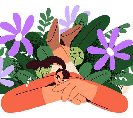 Illustrated Relaxing Scene