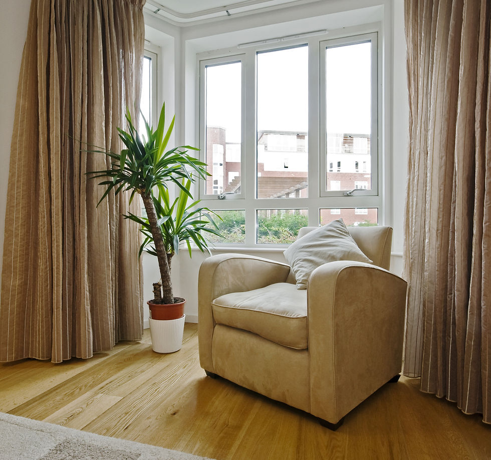 Home with new window glass