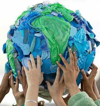 People Holding Globe