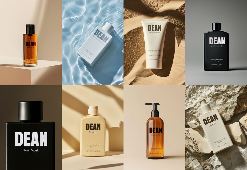 Collection de produits de soins