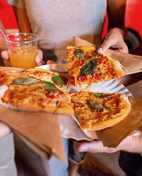 Pizza Sharing Moment