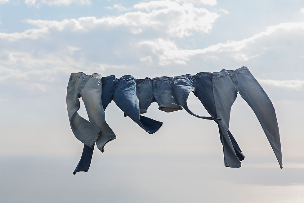 Floating Denim Display