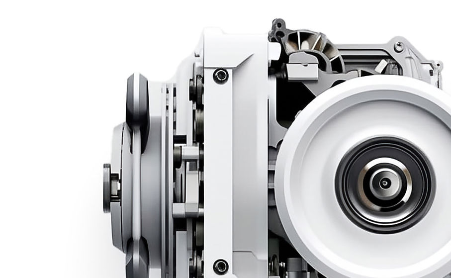 Close-Up Machinery Component