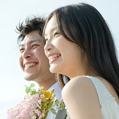 幸せムードのカップル