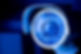 A security camera at night