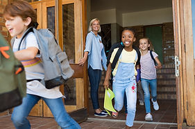 Children leaving school