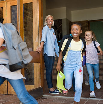 Children leaving school