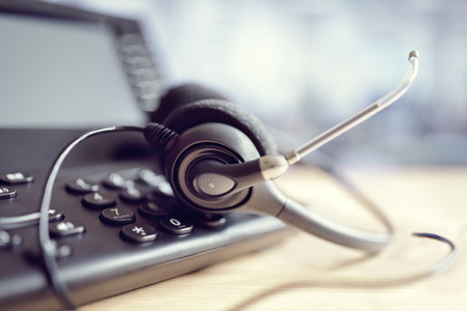 Headset und Telefon