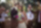 Moment einer Hochzeit im Freien