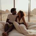 Couple Relaxing Indoors