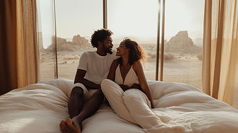 Couple Relaxing Indoors