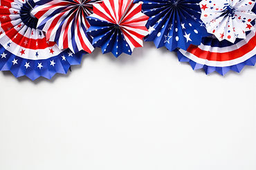 Patriotic Paper Fan