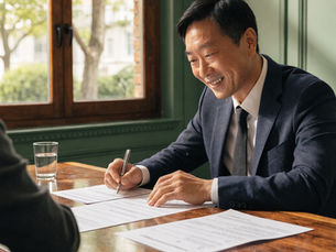 eller signing papers to cover seller closing costs in Columbia SC