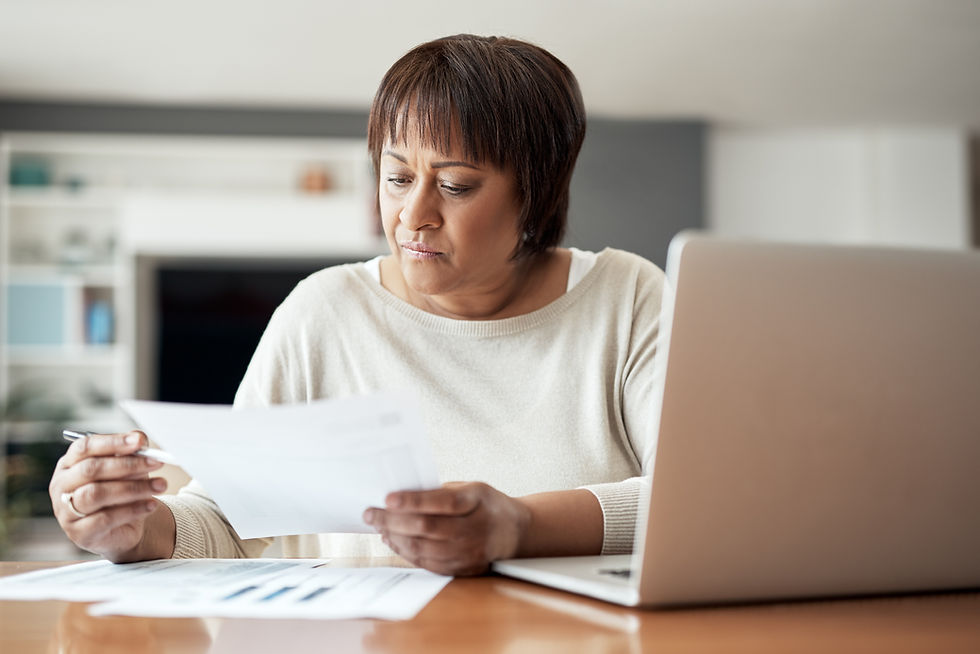 Woman Reviewing Documents